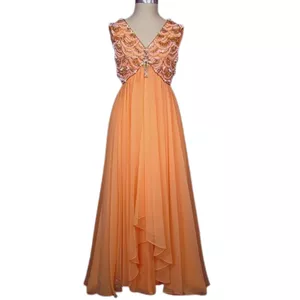 1960s Isabell Gerhart of Houston evening gown