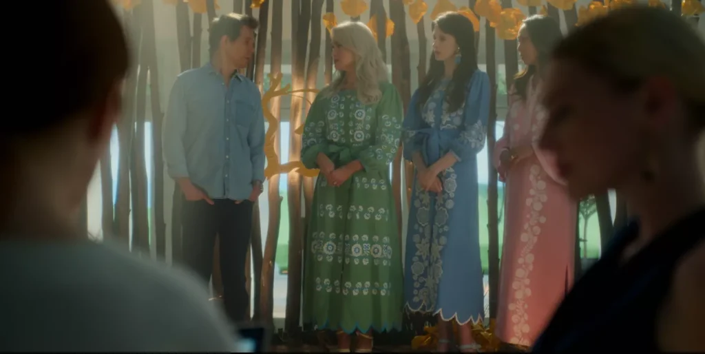 Netflix Sirens Cloe Lisa and Astrid's matching Dresses