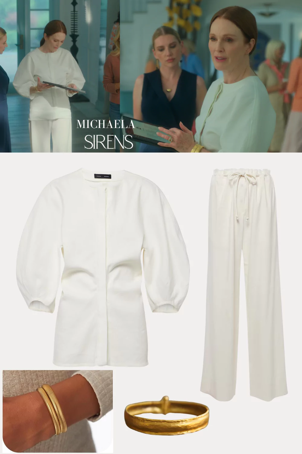 Michaela's White Outfit