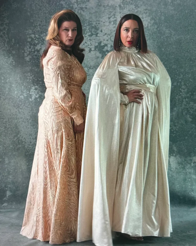 Grace's Metallic Maxi Dress