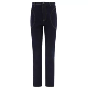 Alaïa High-waisted jeans Blue