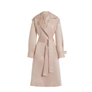 Alberta Ferretti Triple silk organza trench coat