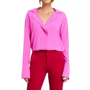 A.L.C. Kinsley Silk Button-Down Top