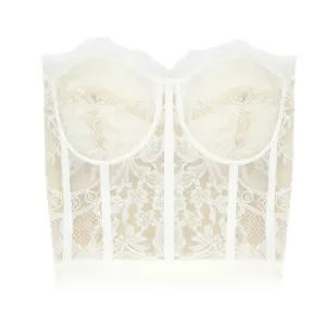 Alexander McQueen Women's Lace Corset in White