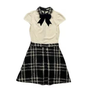 Alice + Olivia Short Sleeve Mini Dress