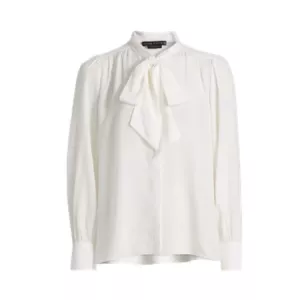 ALICE + OLIVIA Thayer Tieneck Blouse