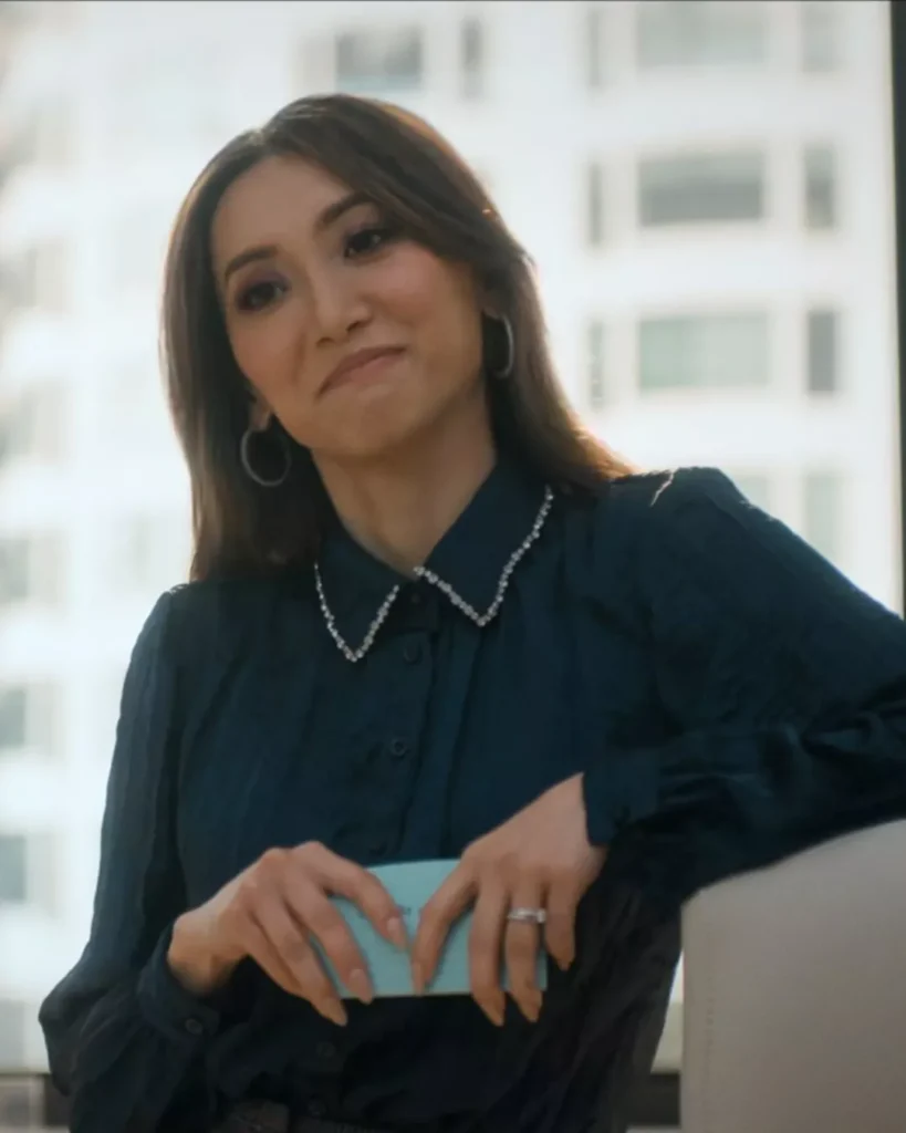 Ali's Blouse With Embellished Collar