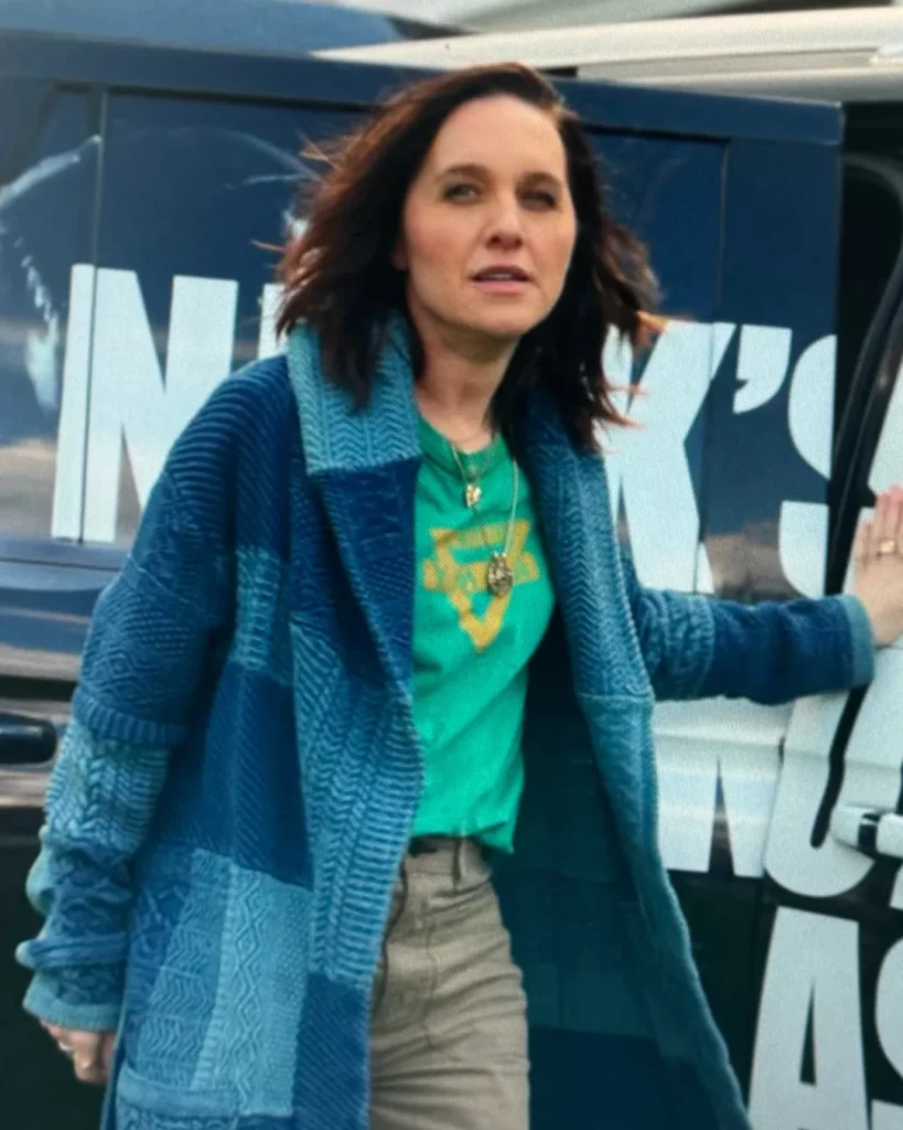 Allison's Blue Patchwork Sweater