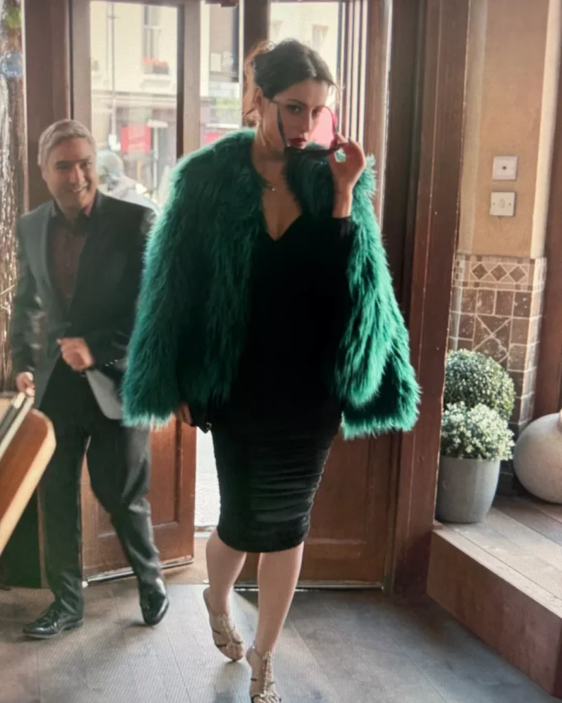 Anastasia's Silver and Black Heels