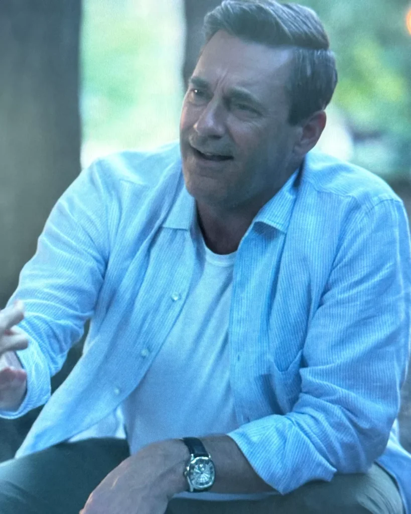 Andrew's Striped Shirt on Your Friends & Neighbors S01E06