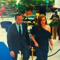Anna's Blue One Shoulder Dress