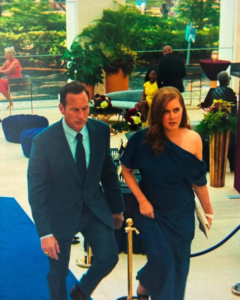 Anna's Blue One Shoulder Dress on Cape Fear S01E01