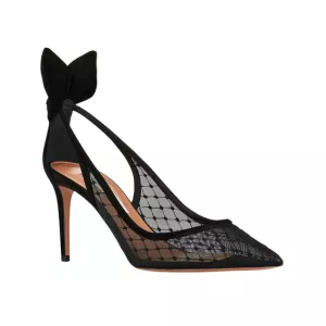 Aquazurra Bow Tie Net Pump 85