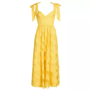 As It May Juliette Sweetheart Woven Midi-Dress