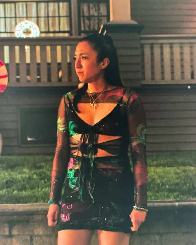 Becca's Cutout Dress on Margo's Got Money Troubles S01E06