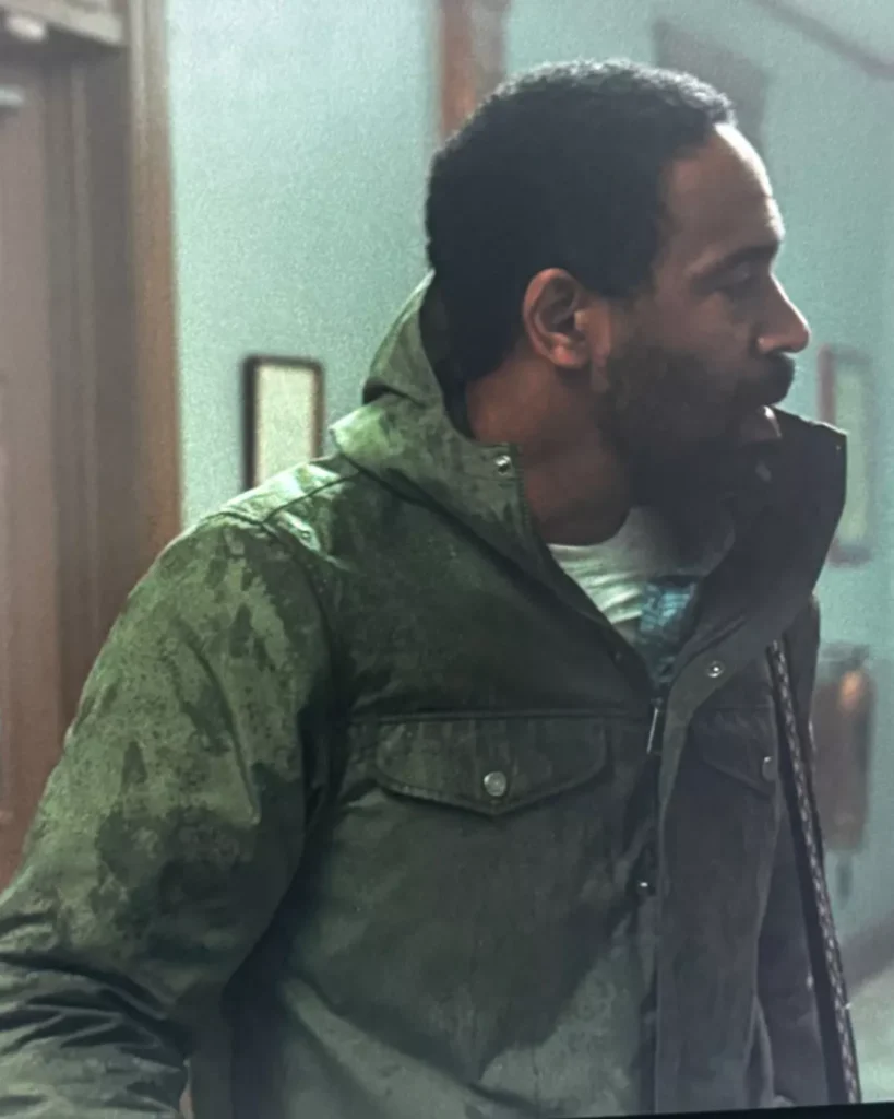 Bechir's Green Coat on Widow's Bay S01E09