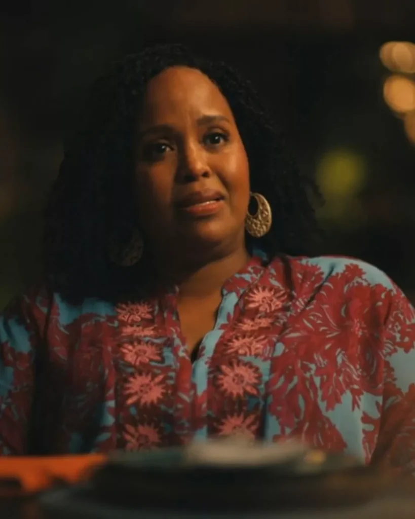 Belinda's Blue and Pink Dress