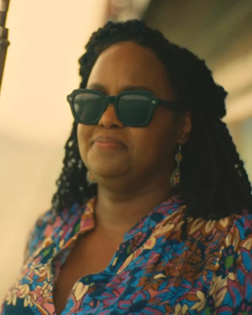 Belinda’s Purple Print Dress