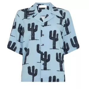 Bella Freud Cactus Blue Holiday Shirt