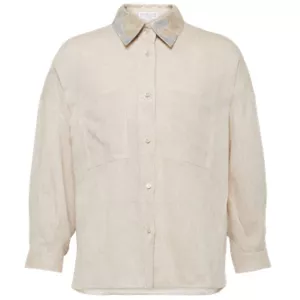 Brunello Cucinelli Embellished linen shirt