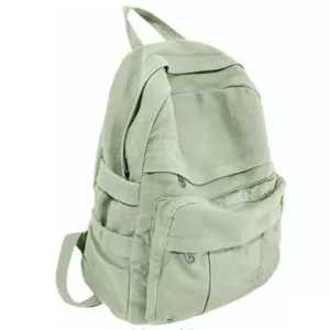 Canvas Backpack in Sage Green