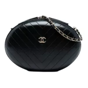 Chanel Chevron Stitched Calfskin La Pausa Evening Bag
