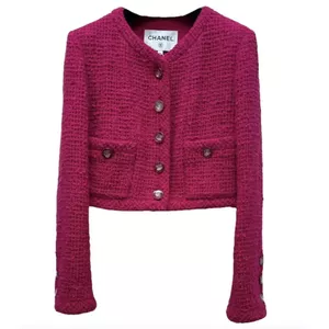 Chanel Red Wool jacket