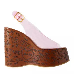 CHLOÉ Maxime TPU slingback platform sandals