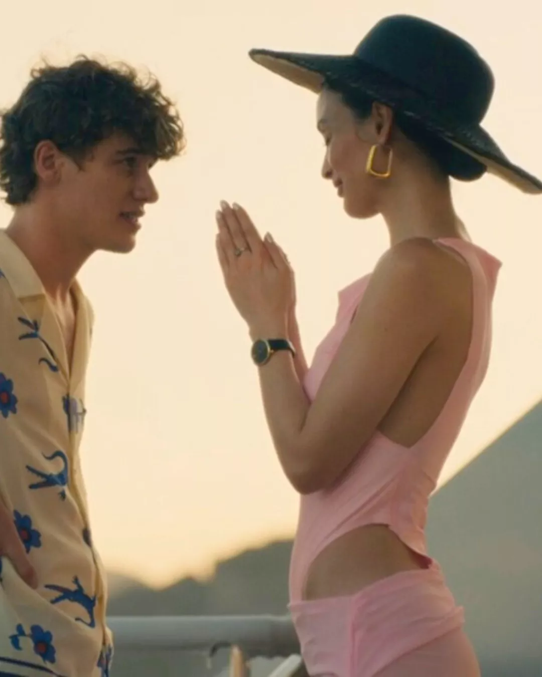 Chloe’s Pink Swimsuit