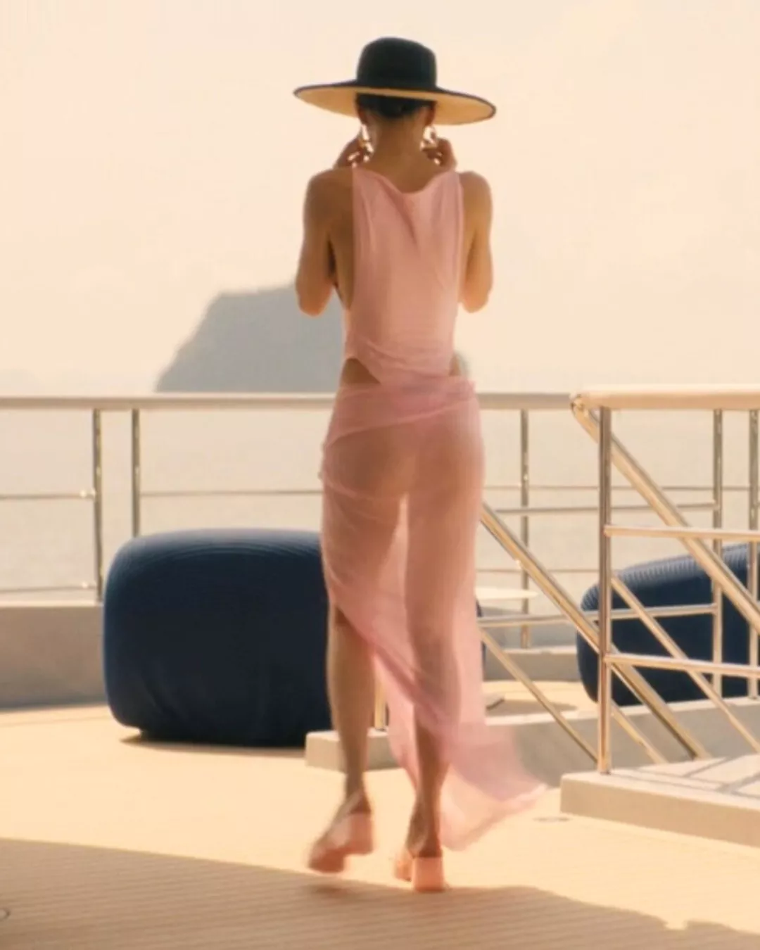 Chloe’s Pink Swimsuit