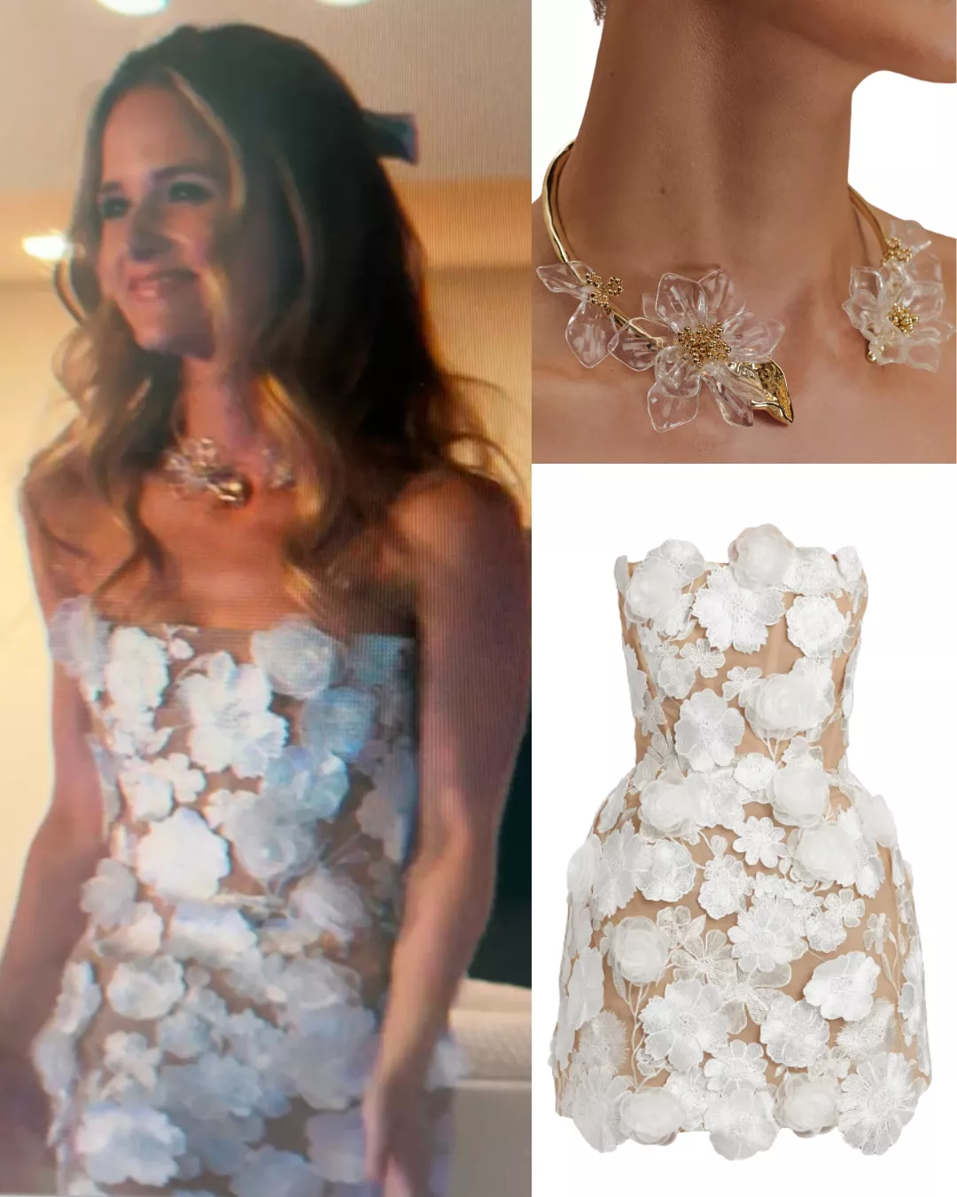 Cora's Floral Applique Dress
