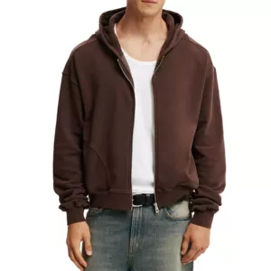 COTTON ON Men's Cropped Zip Up Hoodie