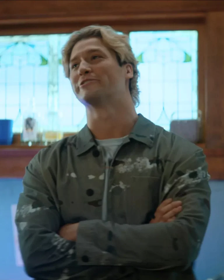 Dean's Splatter Print Shirt on Off Campus S01E08