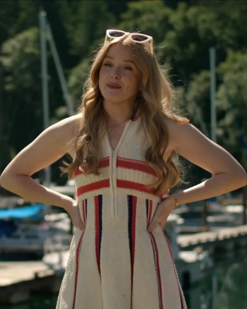 Delilah's Zip Front Dress on Every Year After S01E02