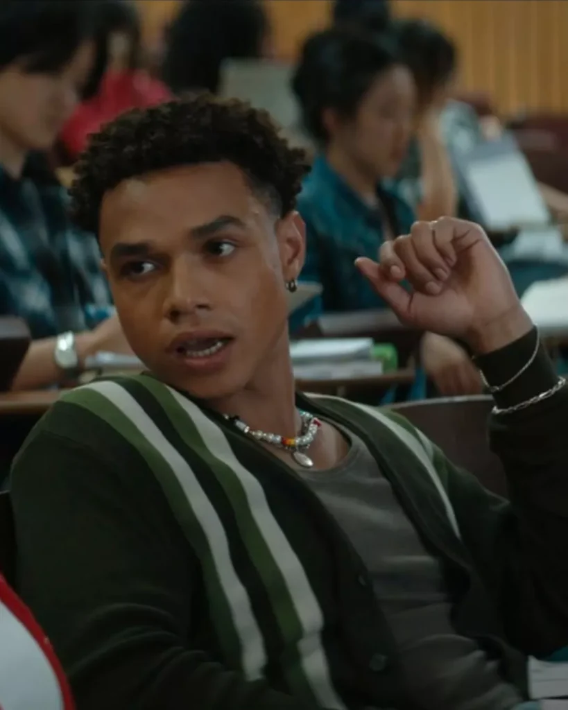 Dexter's Green Striped Cardigan