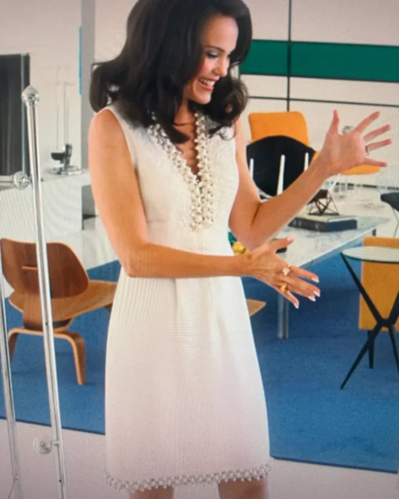 Dinah's White Embellished Dress