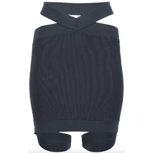 Dion Lee cut-detail mini skirt