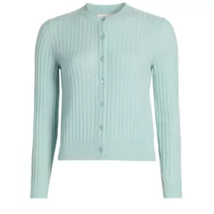 DÔEN Danae Rib-Knit Cashmere Cardigan