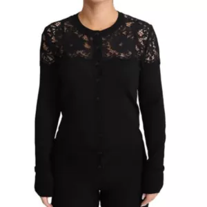 Dolce & Gabbana Black Lace Cardigan