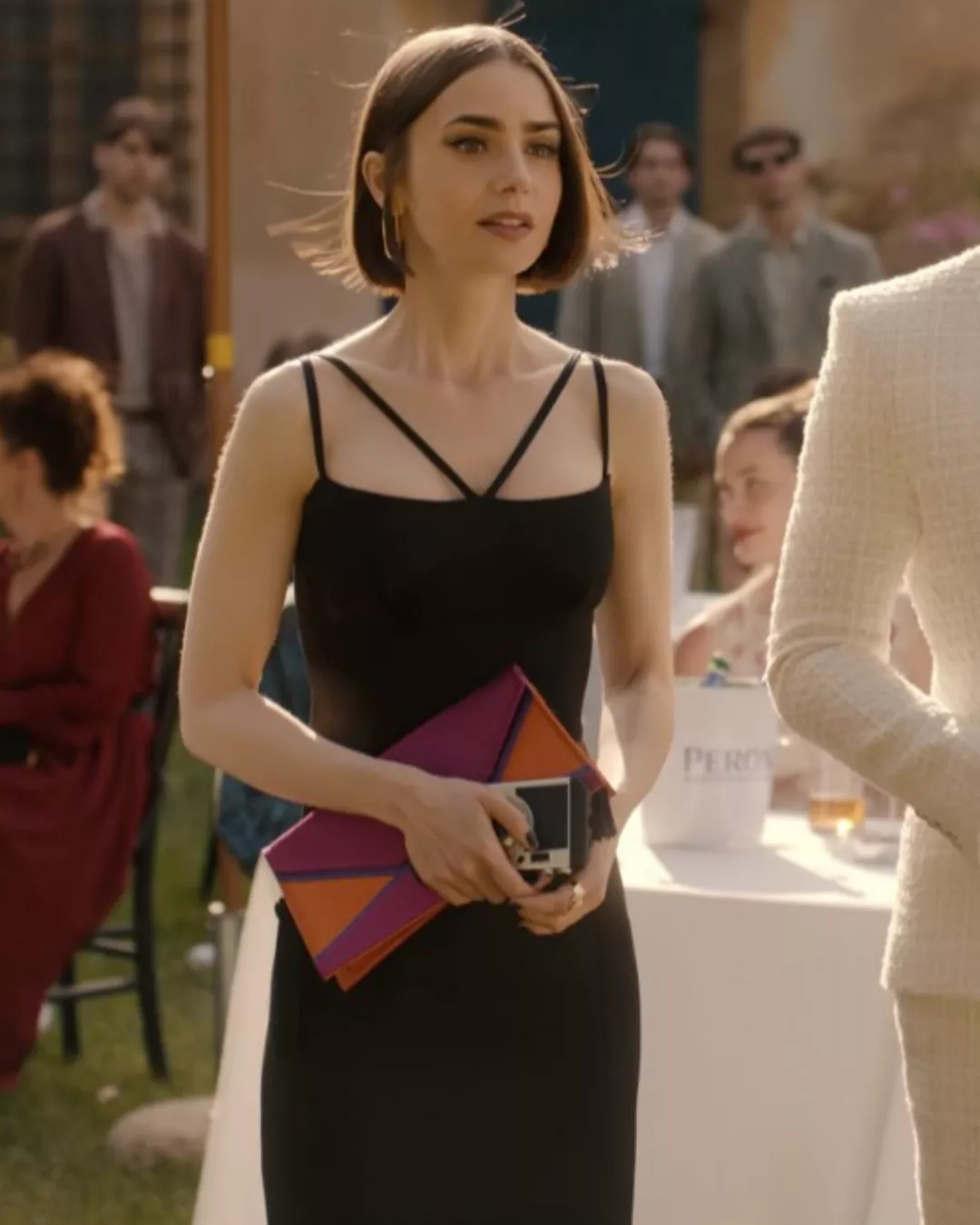 Emily's Black Strappy Dress