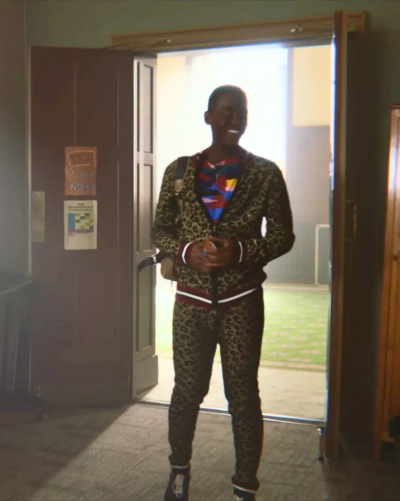 Eric's Leopard Print Track Suit