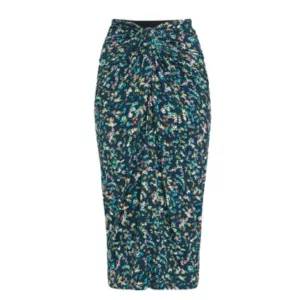 Etoile Isabel Marant Jeldia Floral Gathered Midi Skirt