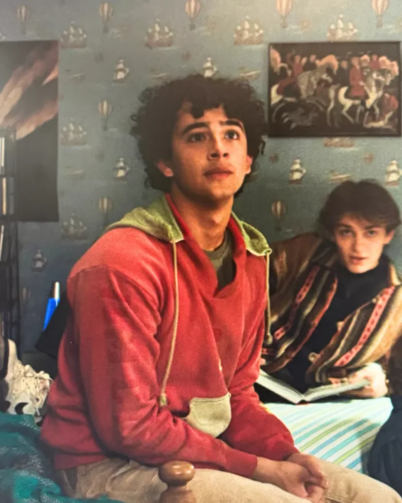 Evan's Red and Green Hoodie on Widow's Bay S01E03