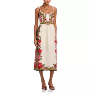 FARM Rio Wonder Sand Sleeveless Dress