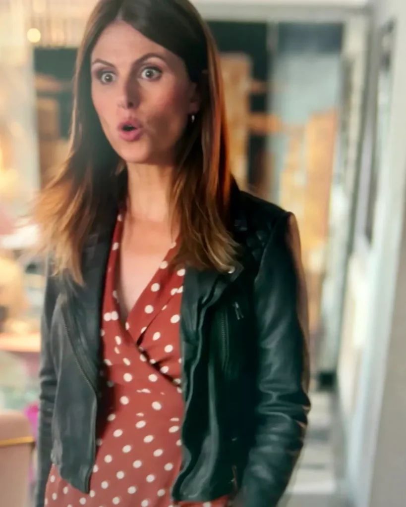 Flo's Polka Dot Dress and Leather Jacket