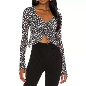 Free People Marne Top in Black