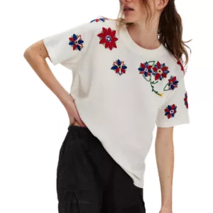 FREE PEOPLE Petal Stitch Tissue Tee