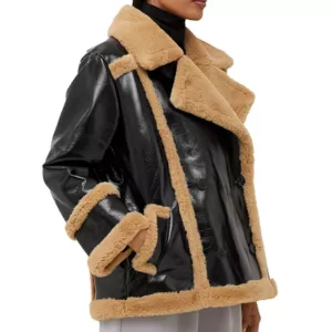 French Connection Filpa Faux-Fur Shearling Coat