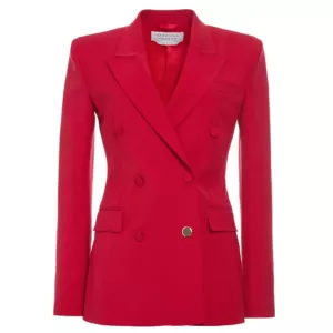 Gabriela Hearst Gavin double-breasted blazer in red wool