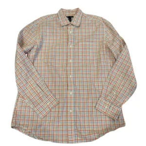 Gap Classic Fit Men’s Long Sleeve Button Front Shirt Plaid